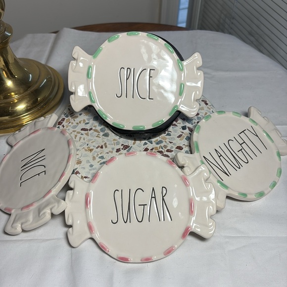 Rae Dunn Christmas coasters - Picture 2 of 5